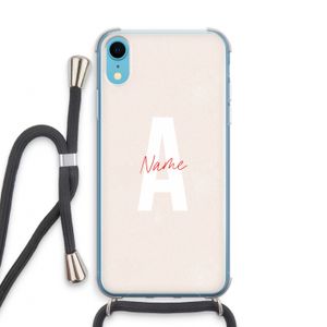 Strawberry Milkshake: iPhone XR Transparant Hoesje met koord