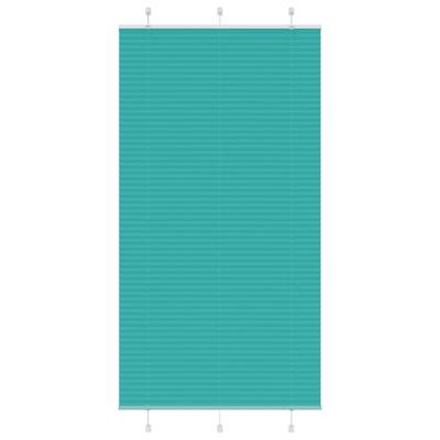 Pliss rolgordijn 110x200cm stofbreedte 109,4cm petrol groen