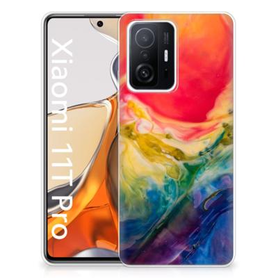 Hoesje maken Xiaomi 11T | 11T Pro Watercolor Dark Hoesje maken Xiaomi 11T | 11T Pro Watercolor Dark