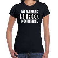 Boerenprotest shirt No farmers no food no future/Geen boeren geen voedsel geen toekomst t-shirt zwar