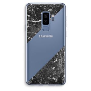 Zwart marmer: Samsung Galaxy S9 Plus Transparant Hoesje