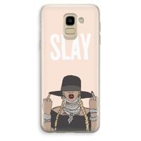 Slay All Day: Samsung Galaxy J6 (2018) Transparant Hoesje - thumbnail