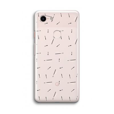 Hipster stripes: Google Pixel 3 Transparant Hoesje