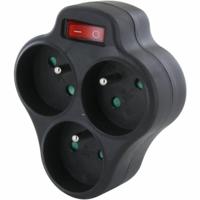 3-voudige Stekkerdoos met Schakelaar Chacon Dominó 3x16A