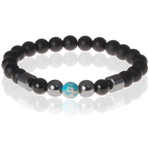 Heren kralen armband Lucky Stone Turquoise