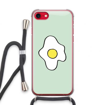Spiegelei: iPhone SE 2020 Transparant Hoesje met koord