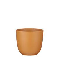 Tusca pot rond bruin mat - h18,5xd19,5cm - Mica Decorations - thumbnail