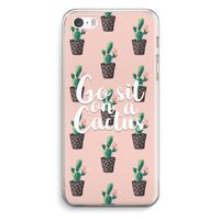 Cactus quote: iPhone 5 / 5S / SE Transparant Hoesje