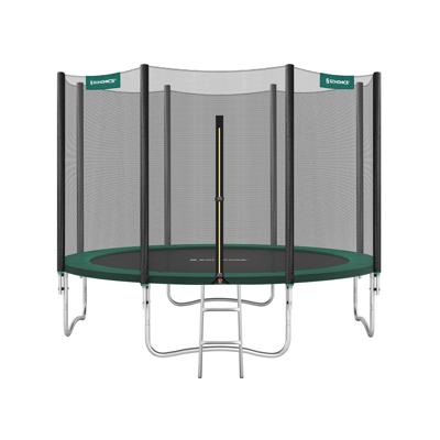 Trampoline met met veiligheidsnet beklede stangen, Groente / 366 cm