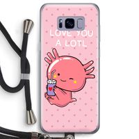 Love You A Lotl: Samsung Galaxy S8 Transparant Hoesje met koord
