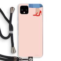 High heels: Pixel 4 XL Transparant Hoesje met koord