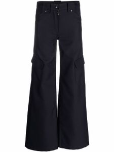 Courrèges pantalon cargo à coupe ample - Bleu