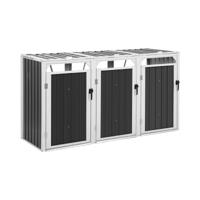 Container ombouw - Kliko ombouw - 3 x 240 l - grijs