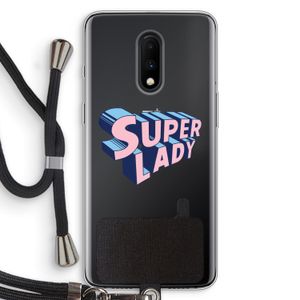 Superlady: OnePlus 7 Transparant Hoesje met koord