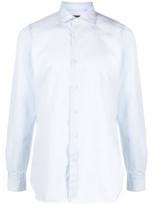 Finamore 1925 Napoli chemise Napoli à manches longues - Bleu