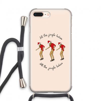 Jingle Ladies: iPhone 7 PLUS Transparant Hoesje met koord