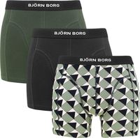 Bjorn Borg Boxershorts 3-pack premium cotton groen print