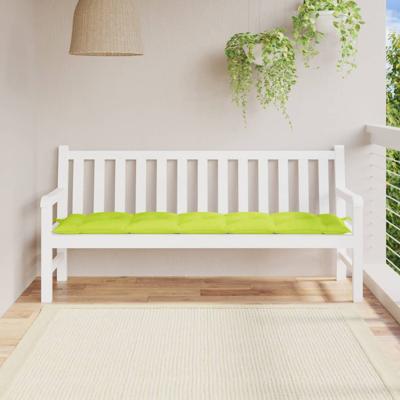 VidaXL Tuinbankkussen 180x50x7 cm oxford stof heldergroen