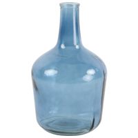 Countryfield vaas - transparant zeeblauw - glas - XL fles - D25 x H42 cm   - - thumbnail