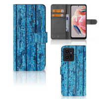 Xiaomi Redmi Note 12 4G Book Style Case Wood Blue