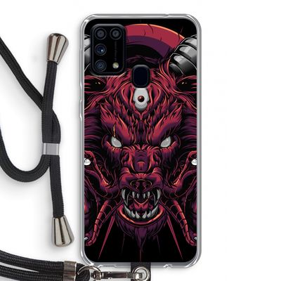 Hell Hound and Serpents: Samsung Galaxy M31 Transparant Hoesje met koord