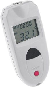 VOLTCRAFT IR 110-1S handthermometer Zwart, Wit F, °C -33 - 110 °C Ingebouwd display