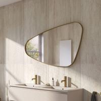 Ben Nature organische spiegel 120x70cm links mat goud