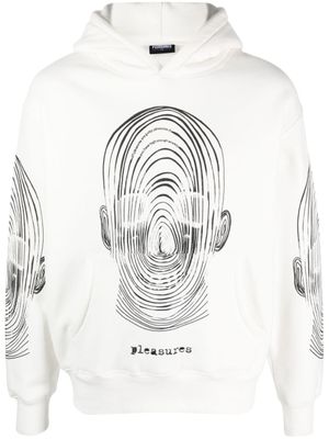 Pleasures Hoodie met print - Wit