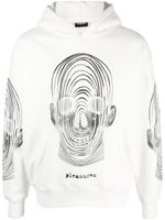 Pleasures Hoodie met print - Wit - thumbnail