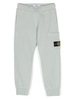 Stone Island Junior pantalon de jogging à patch Compass - Gris