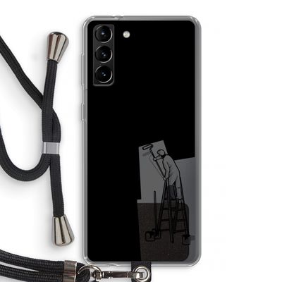 Musketon Painter: Samsung Galaxy S21 Plus Transparant Hoesje met koord