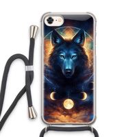 Wolf Dreamcatcher: iPhone 8 Transparant Hoesje met koord