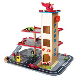 Small Foot Houten Parkeergarage met Accessoires