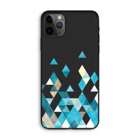 Gekleurde driehoekjes blauw: iPhone 11 Pro Max Biologisch afbreekbaar hoesje
