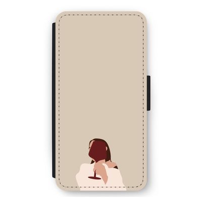 I drink wine: iPhone 11 Flip Hoesje
