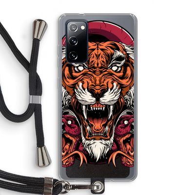 Tiger and Rattlesnakes: Samsung Galaxy S20 FE / S20 FE 5G Transparant Hoesje met koord
