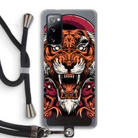 Tiger and Rattlesnakes: Samsung Galaxy S20 FE / S20 FE 5G Transparant Hoesje met koord