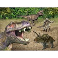 Set van 4x stuks placemats dinosaurussen 3D print 30 x 40 cm - thumbnail