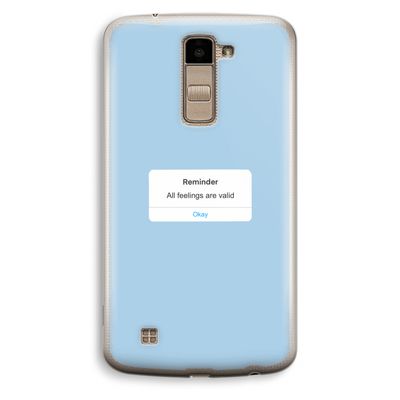 Reminder: LG K10 (2016) Transparant Hoesje