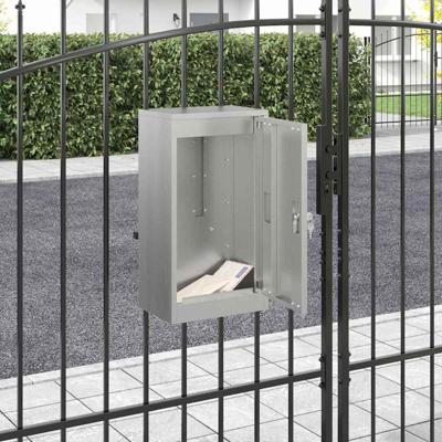Brievenbus Zwart 30 x 23 x 55 cm Gegalvaniseerd staal