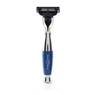 Edwin Jagger Razors Gillette Mach 3 Blue & Chrome Plated Ref.R353CR 1Stuks