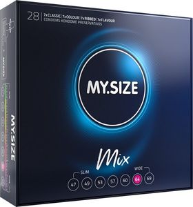 MySize PRO 64mm - Ruimere XXL Condooms Mix- 28 stuks