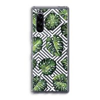 Geometrische jungle: Sony Xperia 5 Transparant Hoesje