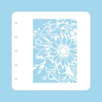 Nellie's Choice • flowers a6 stencil for magnetic colour set flower-1
