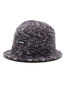 Pleasures chapeau en maille à patch logo - Violet