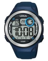 Lorus R2383NX9 Horloge digitaal kunststof-siliconen blauw 45 mm