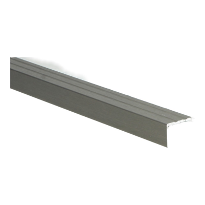 Hoeklijnprofiel zelfklevend 17 mm RVS geborsteld - 100 cm