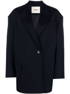 AERON blazer oversize à plaque logo - Bleu