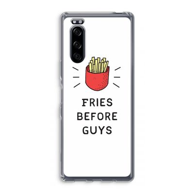 Fries before guys: Sony Xperia 5 Transparant Hoesje