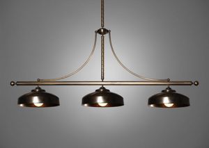 Lange tafel hanglamp Rhodos antiek brons